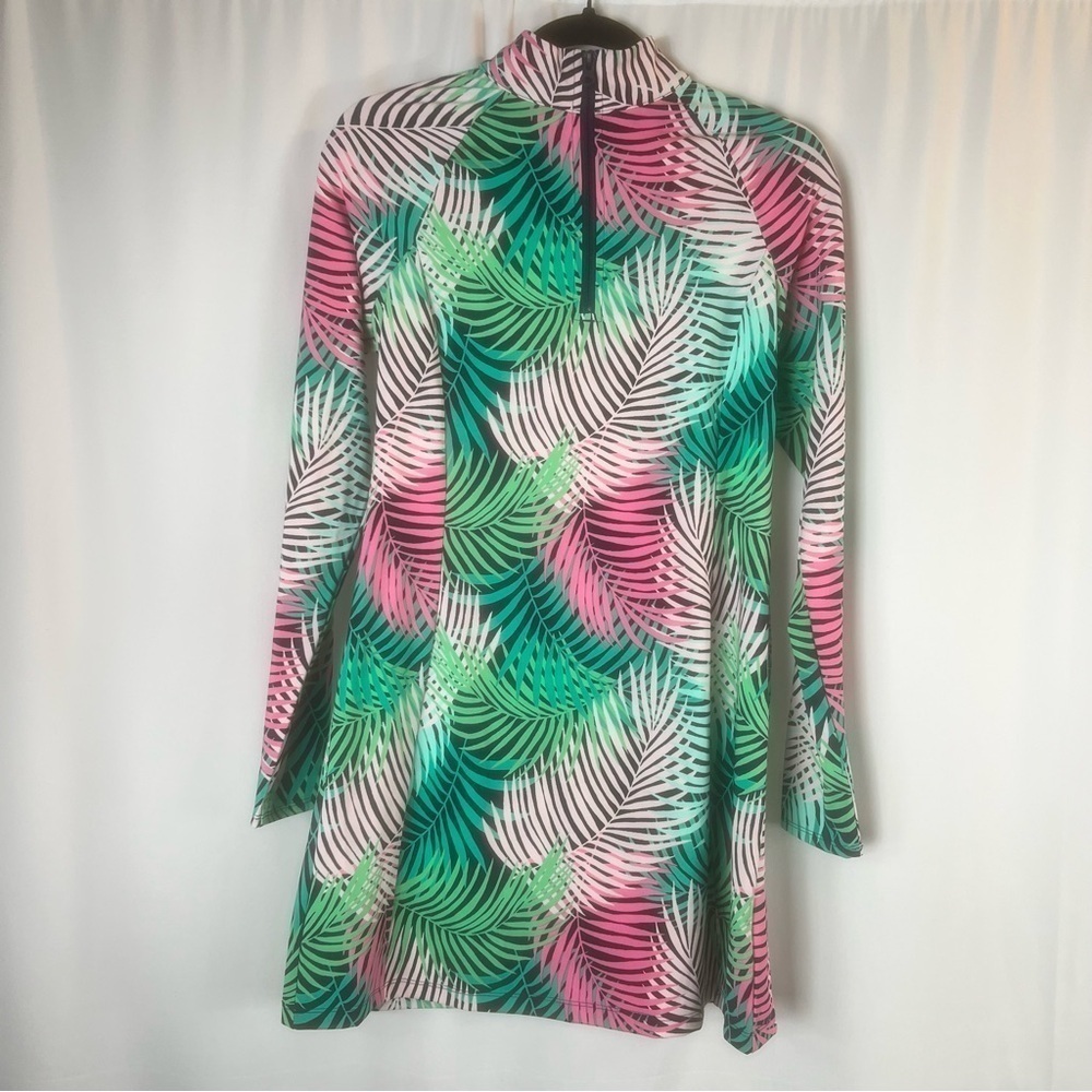 Tommy Bahama Golf Long Sleeve dress
Zip Up Neck Colorful Leaf Print Dress S - Picture 4 of 15